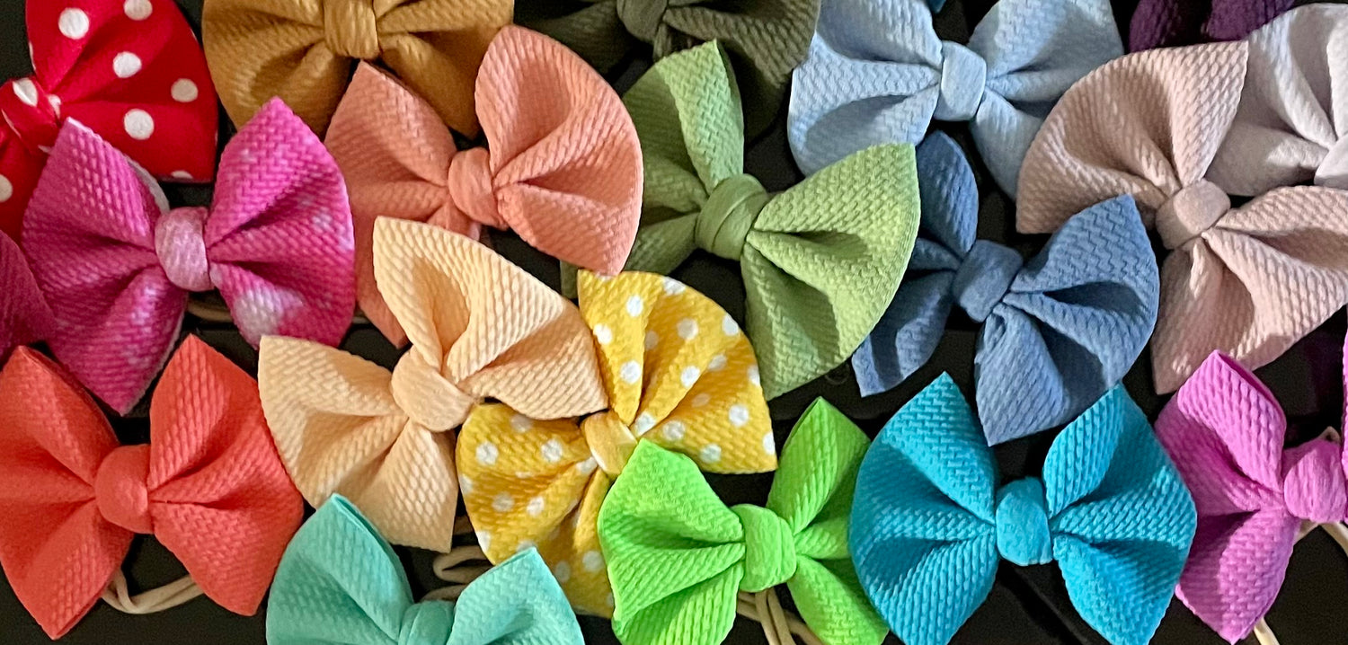 all products, bows, headwraps, dainty sets, newborn bows, big bows