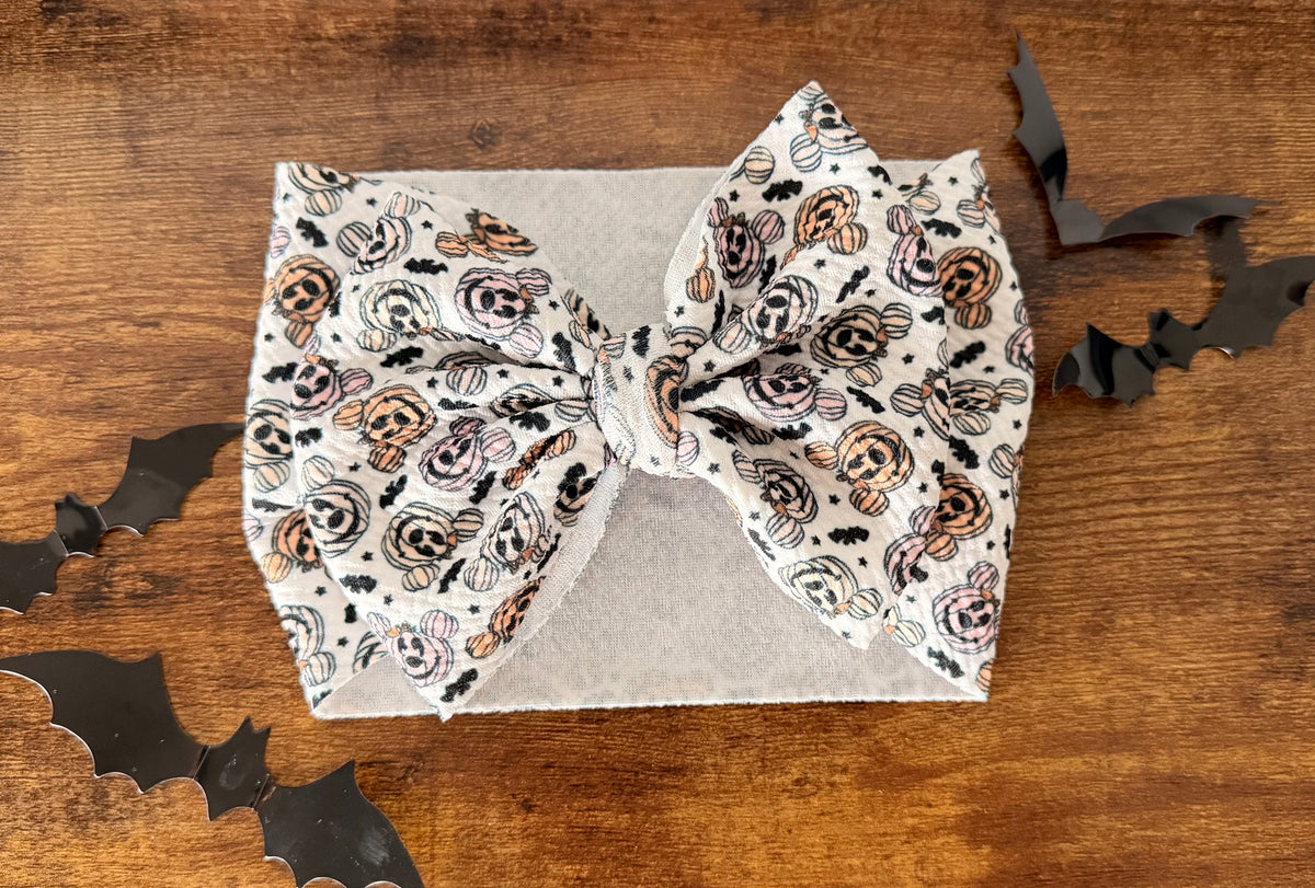 Pumpkin Mouse Head Wrap