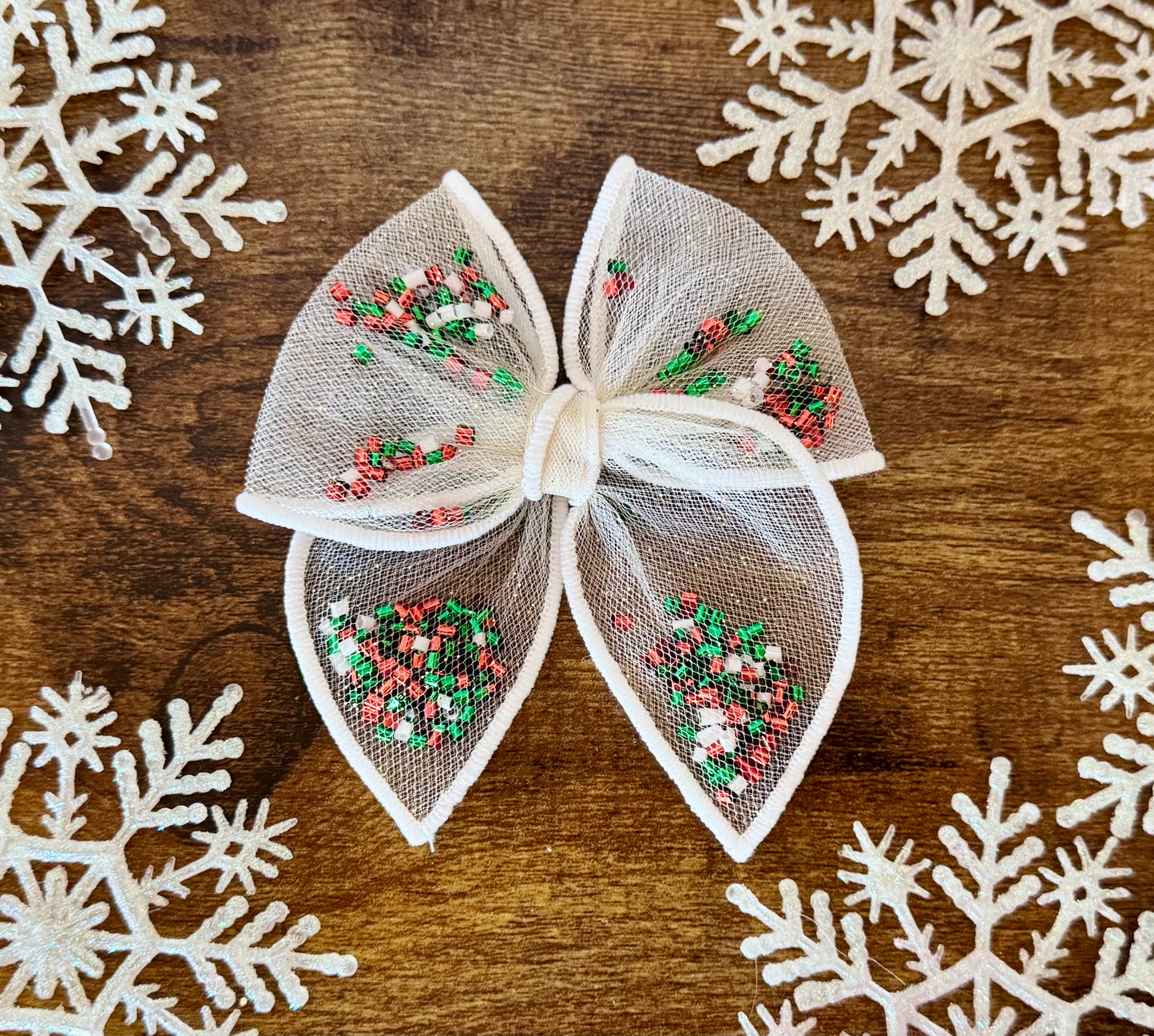 Holiday Sparkle Sailor Bow