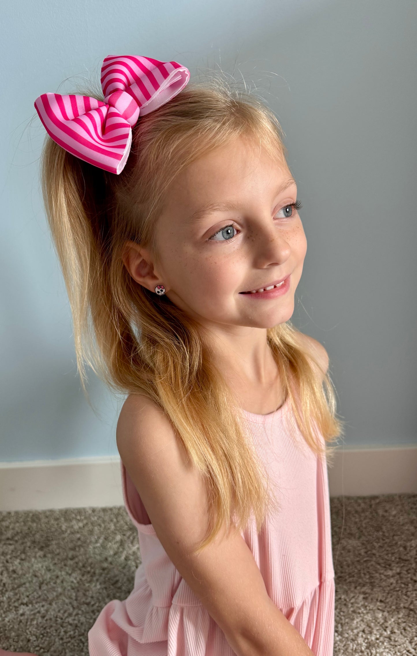 Summer Stripes Swim Bow
