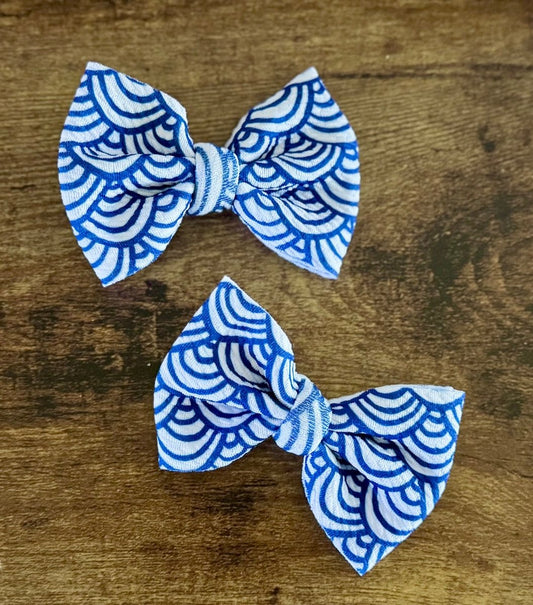 Blue Scallop Dainty Set - EmZo Bowsdainty