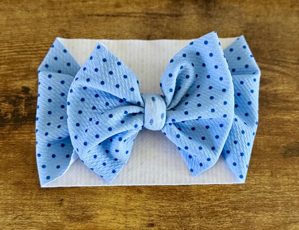 Blue Spring Head Wrap - EmZo BowsHead wrap