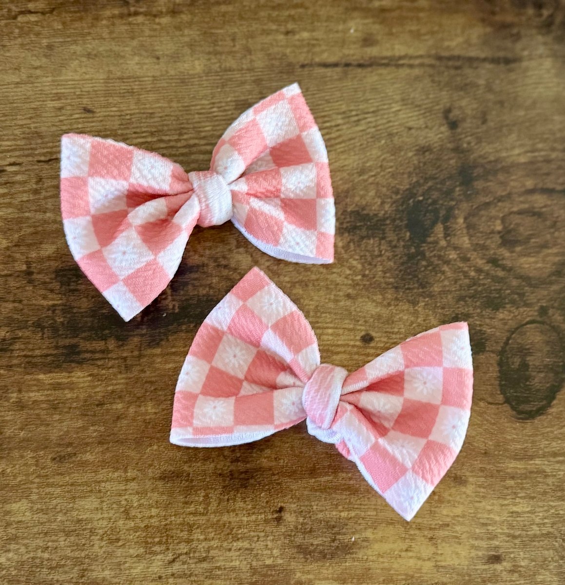Daisy Checkers Dainty Set - EmZo Bowsdainty