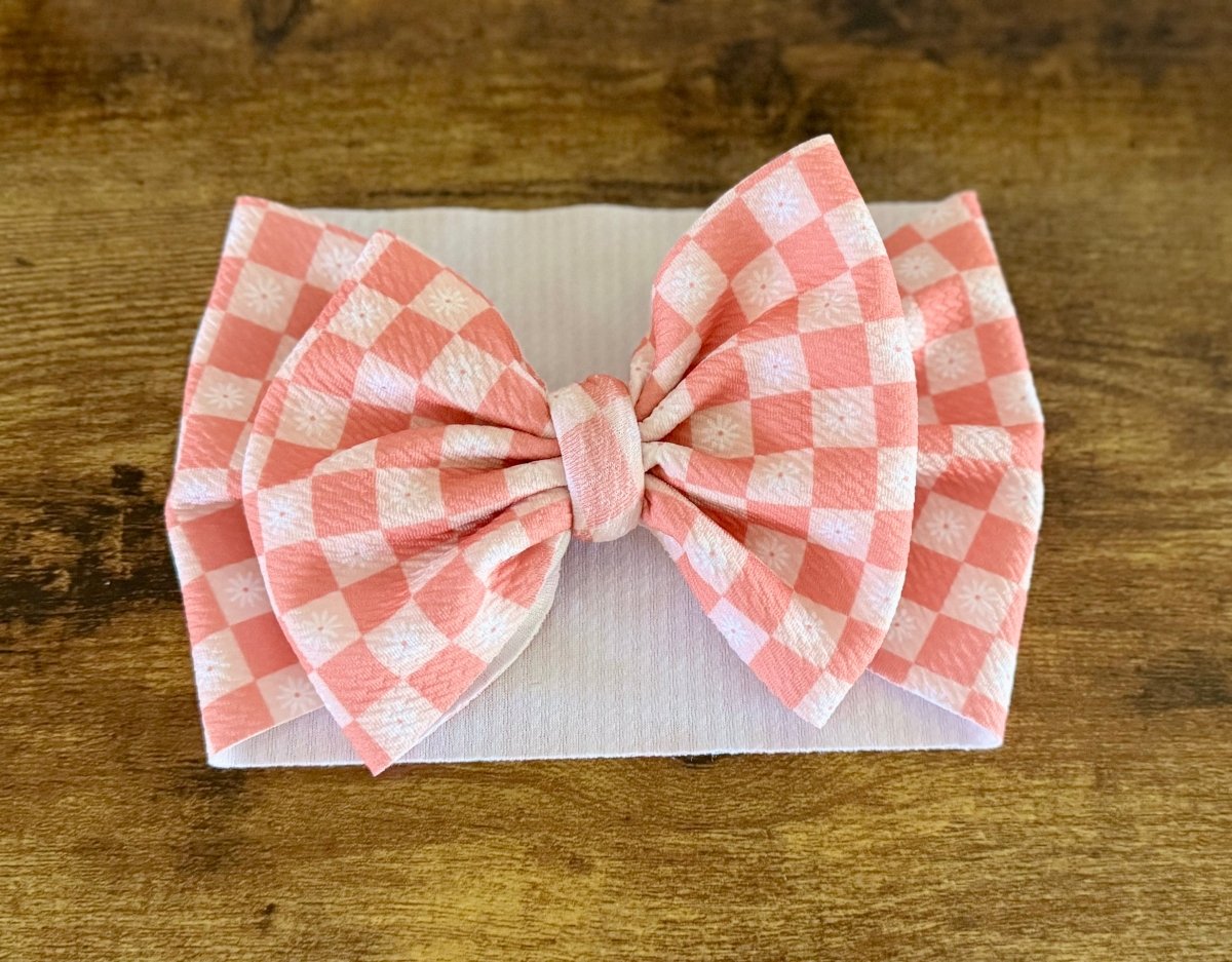 Daisy Checkers Head Wrap - EmZo BowsHead wrap
