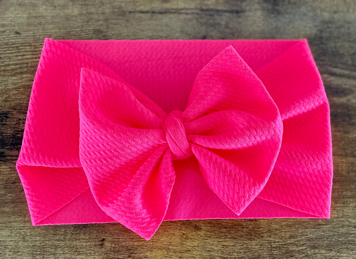 Neon Coral Head Wrap