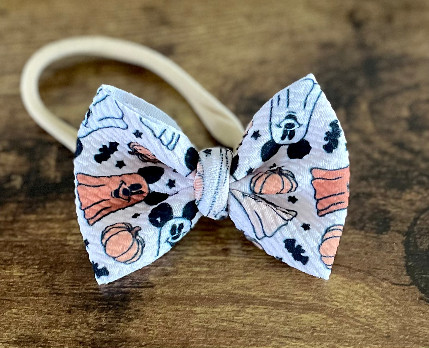 Ghost Mouse Newborn Bow