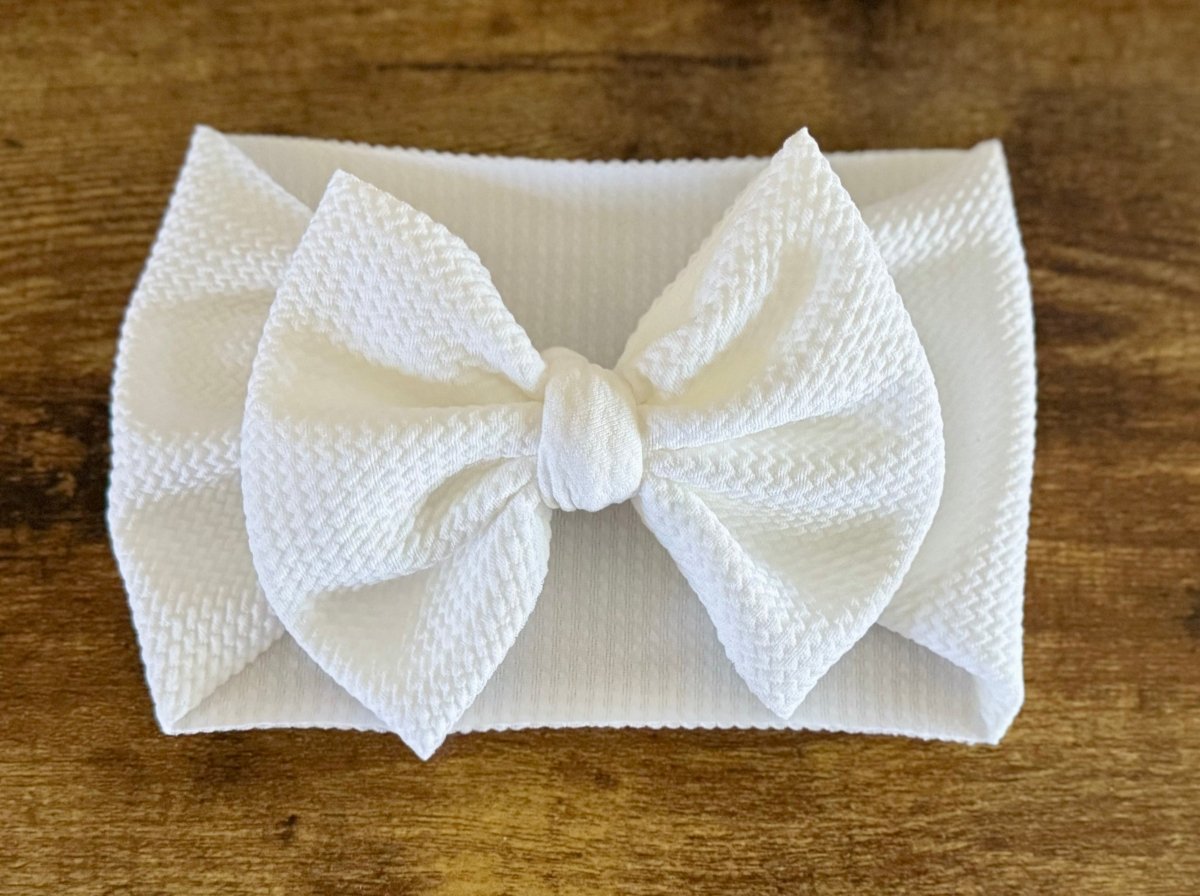 Ivory Head Wrap - EmZo BowsHead wrap