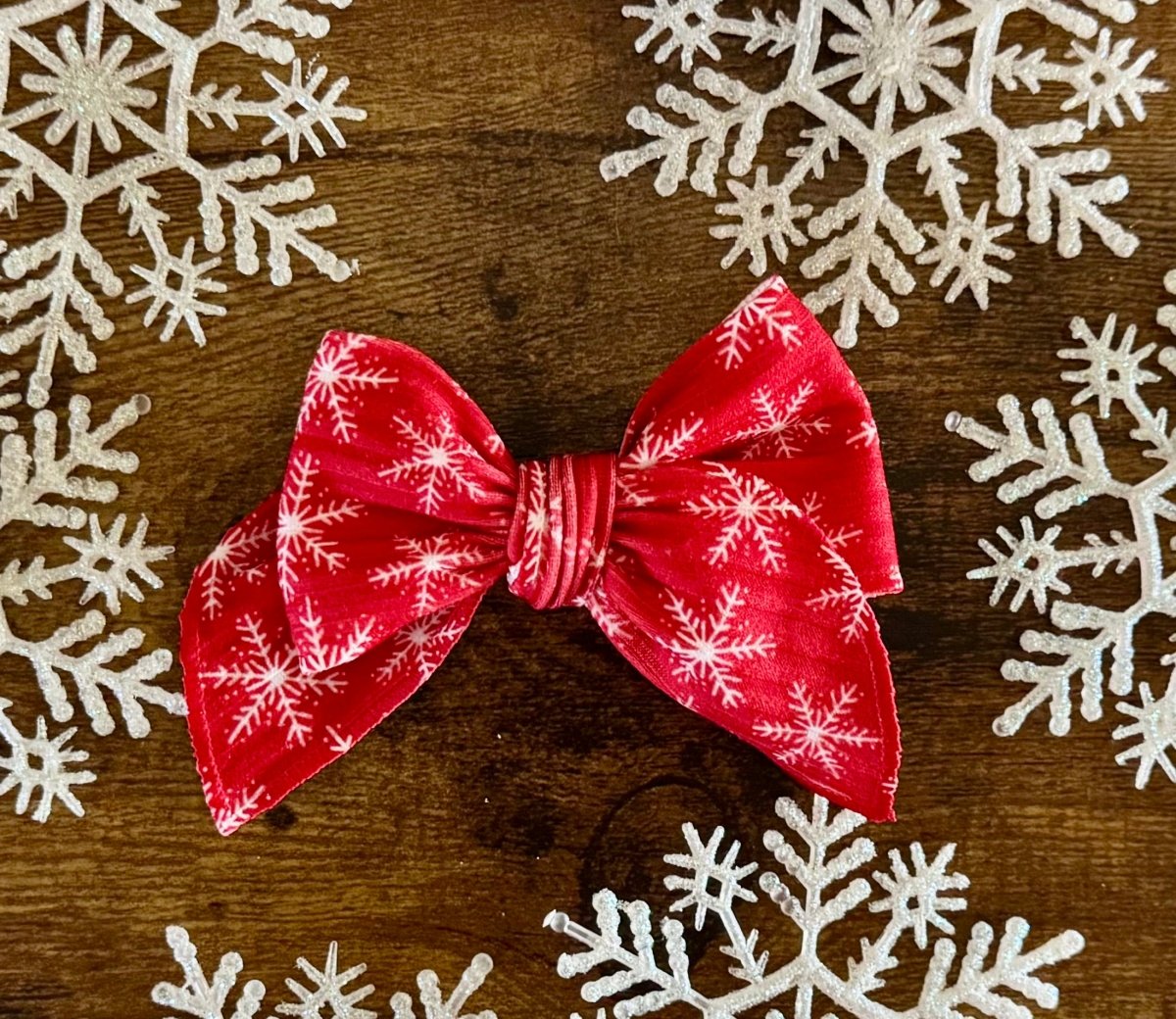 Snowflake Sailor Bow - EmZo BowsSailor bow