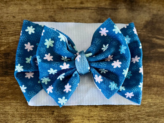 Spring Flowers Head Wrap - EmZo BowsHead wrap