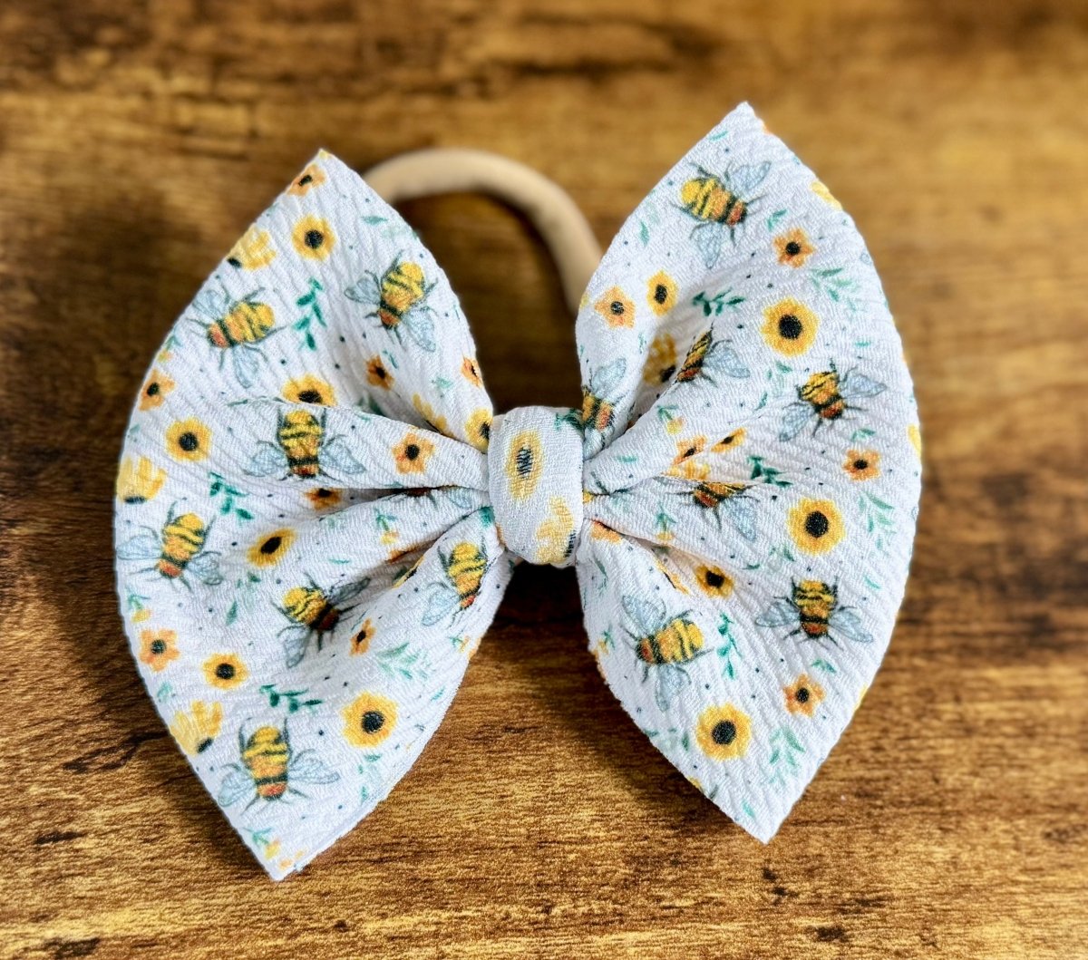 Sunflower Bee Big Bow - EmZo BowsBig Bow
