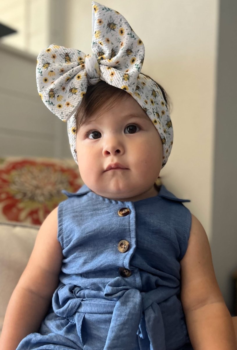 Sunflower Bee Head Wrap - EmZo BowsHead wrap