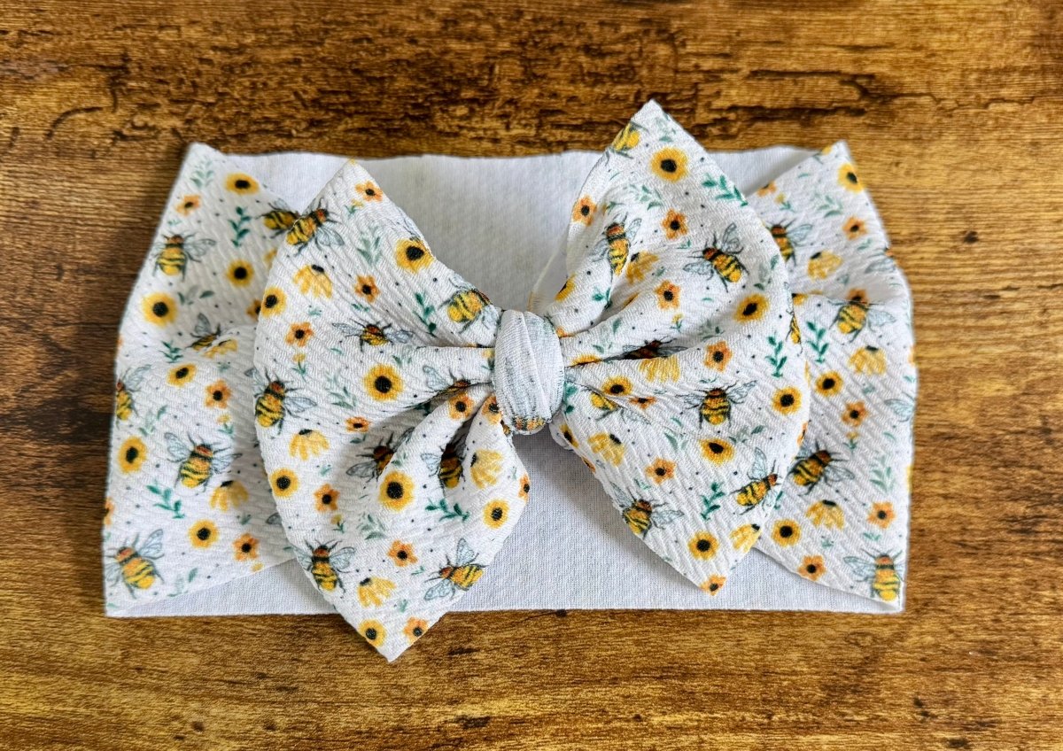 Sunflower Bee Head Wrap - EmZo BowsHead wrap