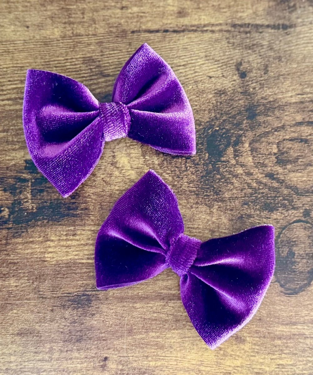 Violet Velvet Dainty Set - EmZo Bowsdainty