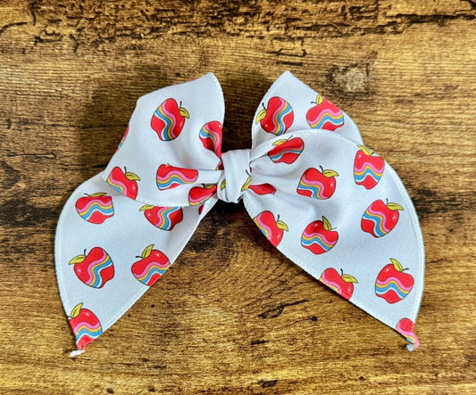 Wavy Apple Sailor Bow - EmZo BowsSailor bow