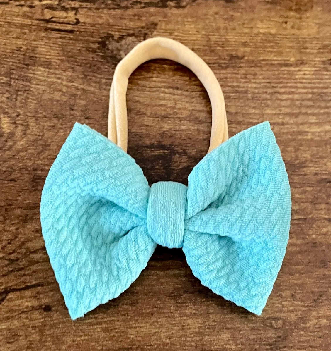 Aqua Newborn Bow - EmZo Bowsnewborn bow