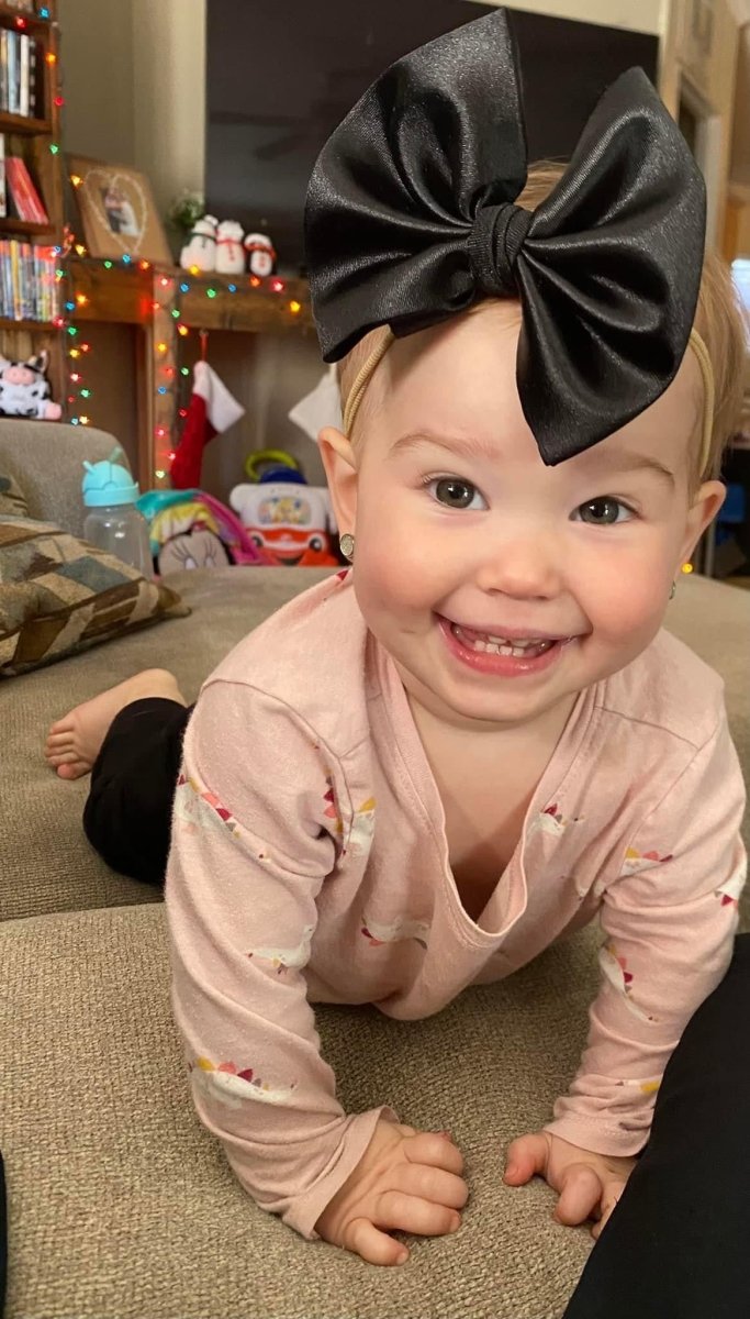 Black Satin Big Bow - EmZo BowsBig Bow
