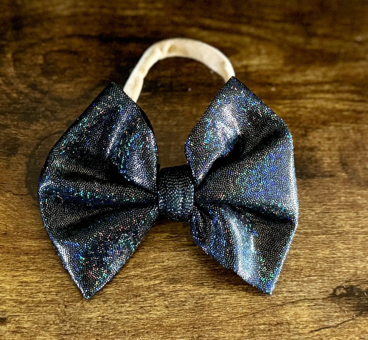 Black Shimmer Bow - EmZo Bowsbow