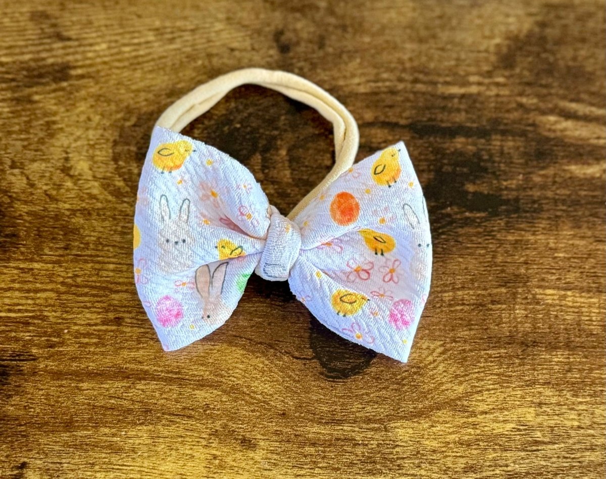 Bunnies & Chicks Newborn Bow - EmZo Bowsnewborn bow