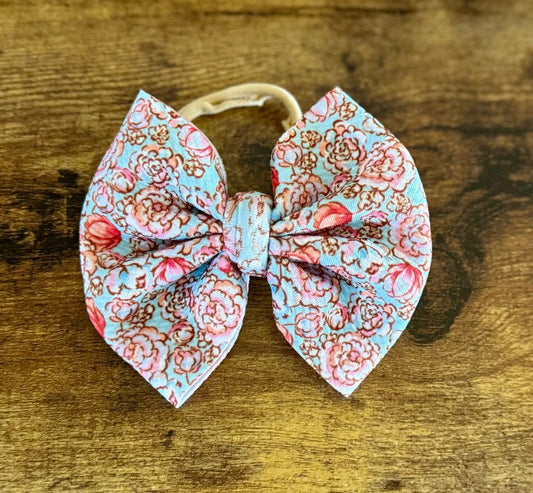 Coral Bloom Big Bow - EmZo BowsBig Bow