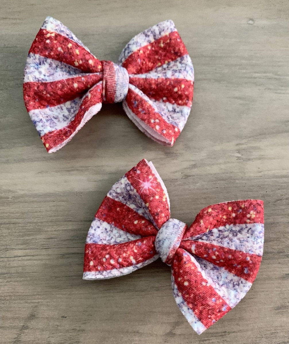 Glitter Stripes Dainty Set - EmZo Bowsdainty