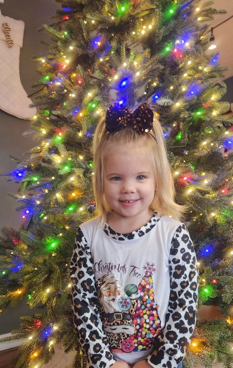 Gold Sequin Velvet Bow - EmZo Bowsbow