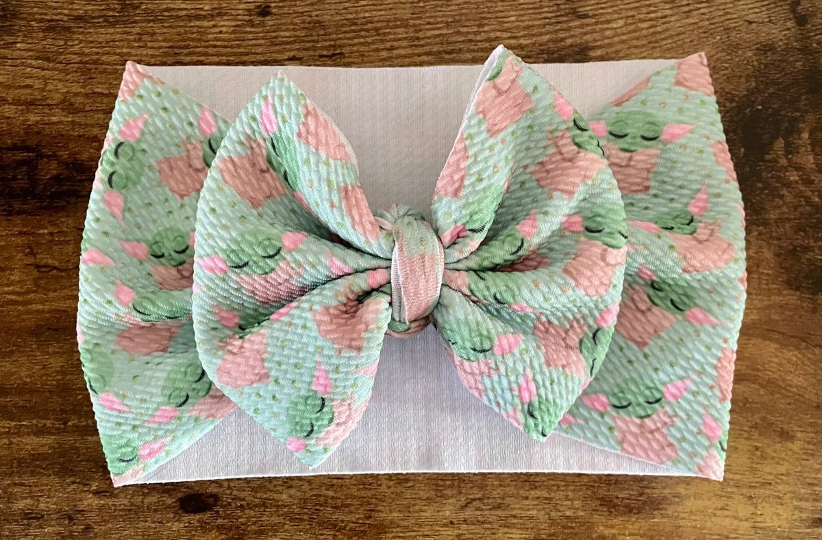 Green Baby Head Wrap - EmZo BowsHead wrap