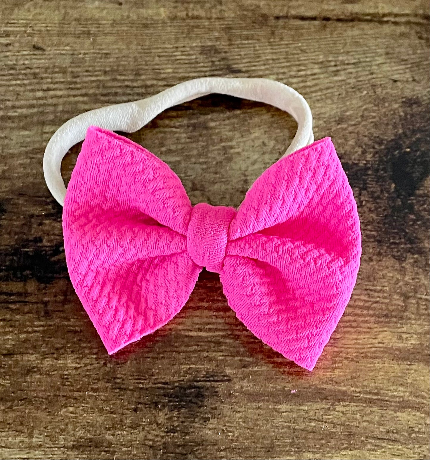 Hot Pink Newborn Bow