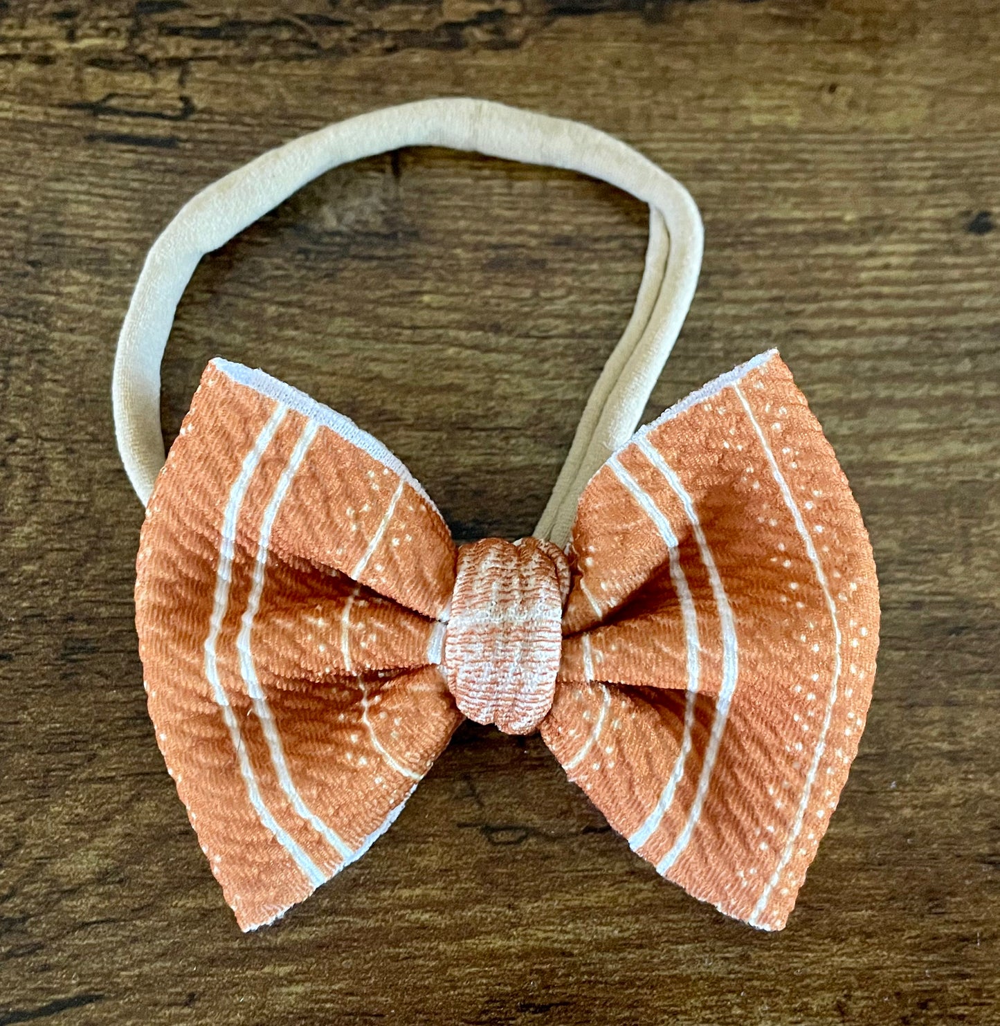Fall Stripes Newborn Bow