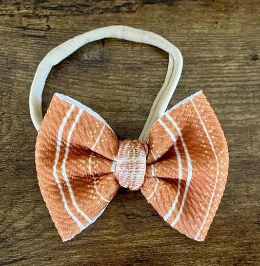 Fall Stripes Newborn Bow