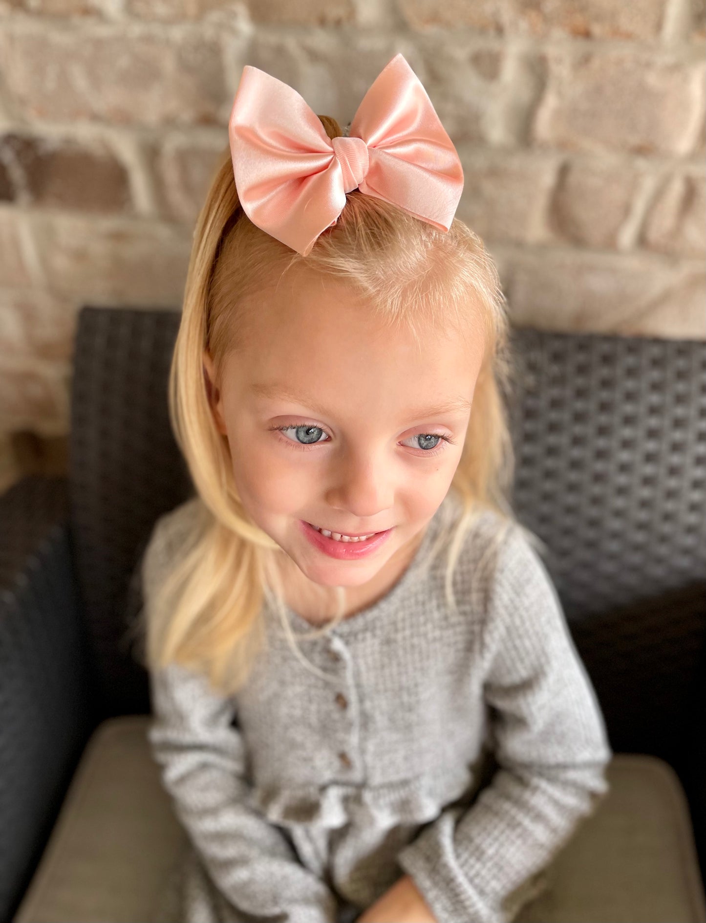 Blush Satin Bow