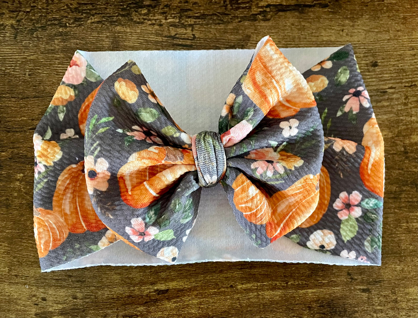 Floral Pumpkin Head Wrap