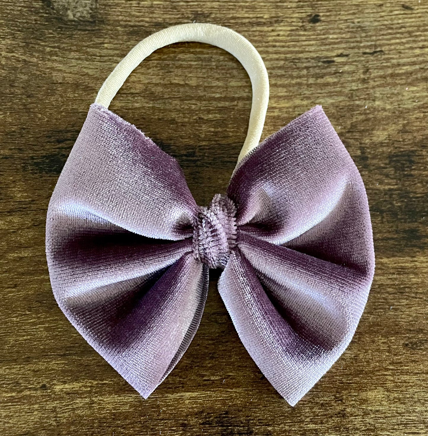 Lavender Velvet Bow