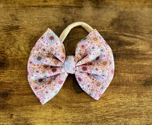 Pastel Florals Big Bow - EmZo BowsBig Bow