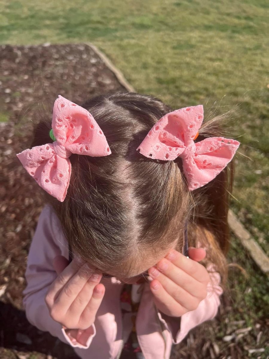 Pink Eyelet Dainty Set - EmZo Bowsdainty