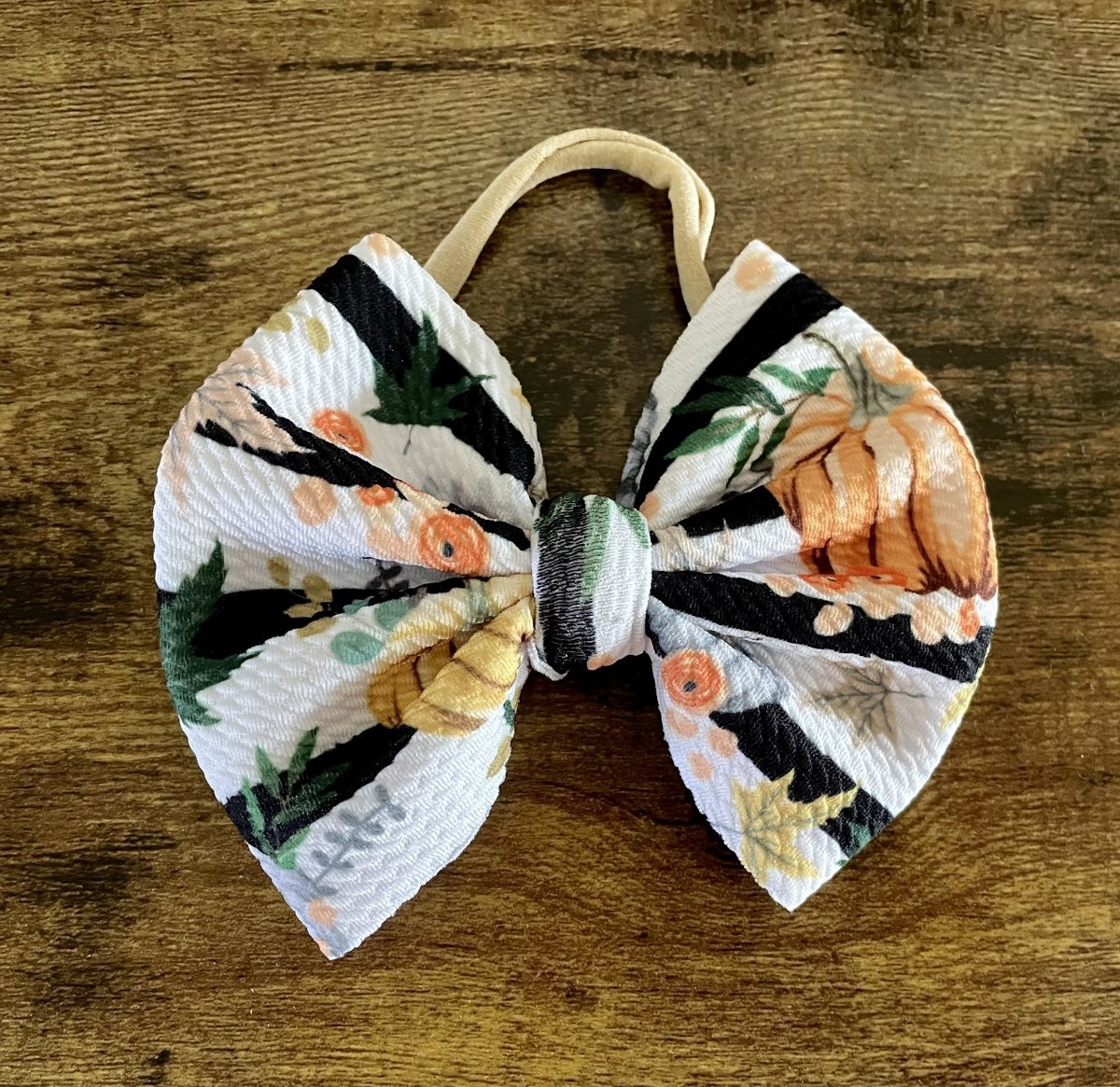 Rustic Pumpkin Big Bow - EmZo BowsBig Bow