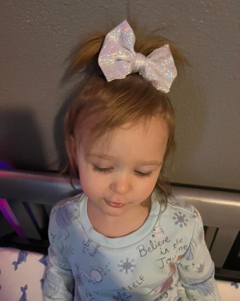 Silver Shimmer Bow - EmZo Bowsbow