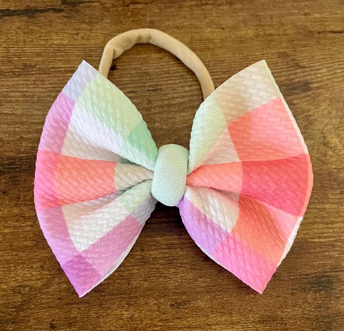 Spring Plaid Bow - EmZo Bowsbow