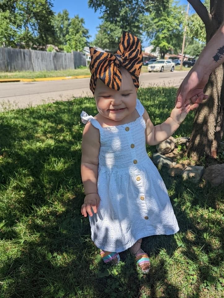 Tiger Head Wrap - EmZo BowsHead wrap
