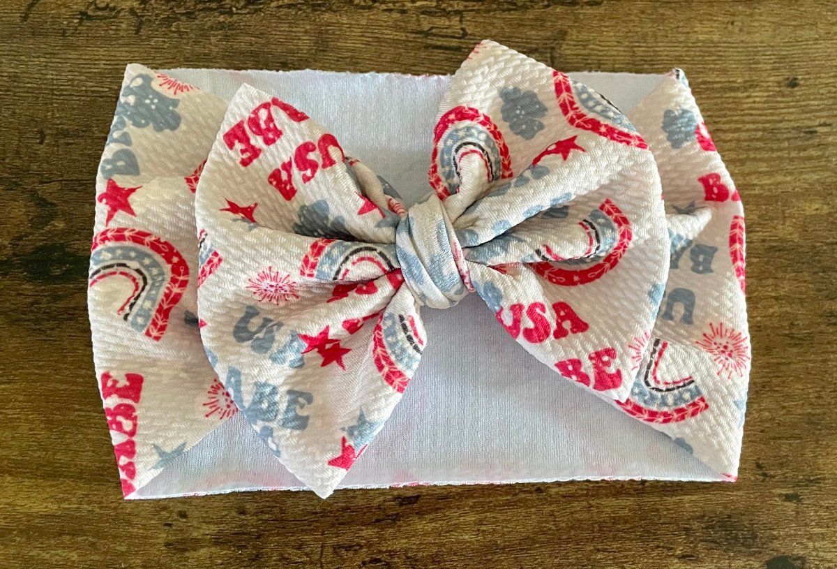 USA Rainbow Head Wrap - EmZo BowsHead wrap