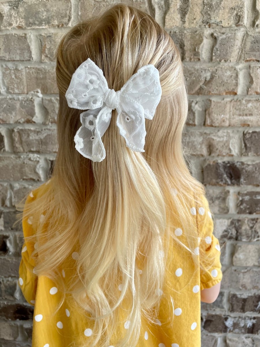 White Daisy Sailor Bow - EmZo BowsSailor bow