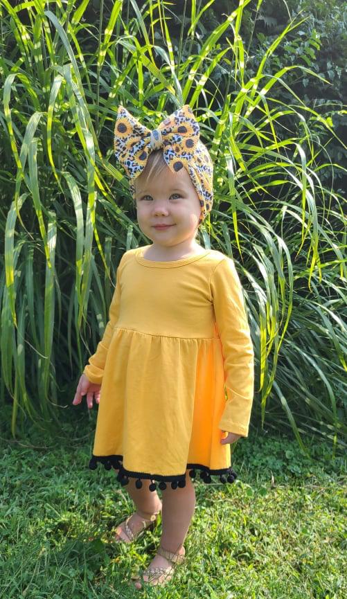Wild Sunflowers Head Wrap - EmZo BowsHead wrap