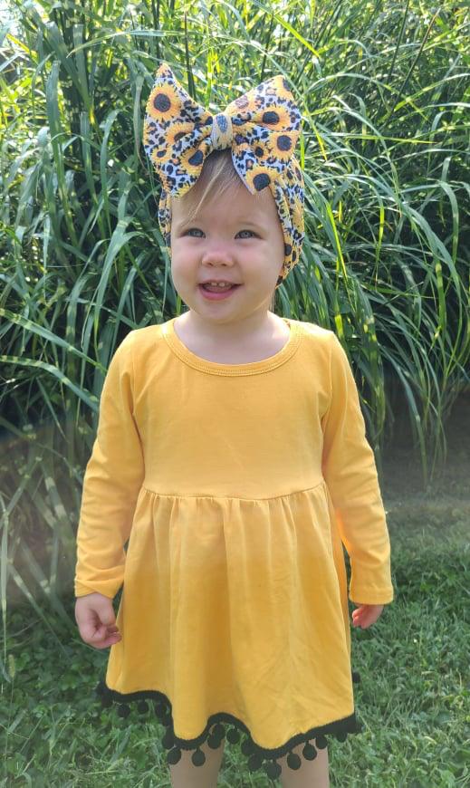 Wild Sunflowers Head Wrap - EmZo BowsHead wrap