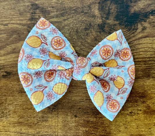 Lemon Daisy Bow