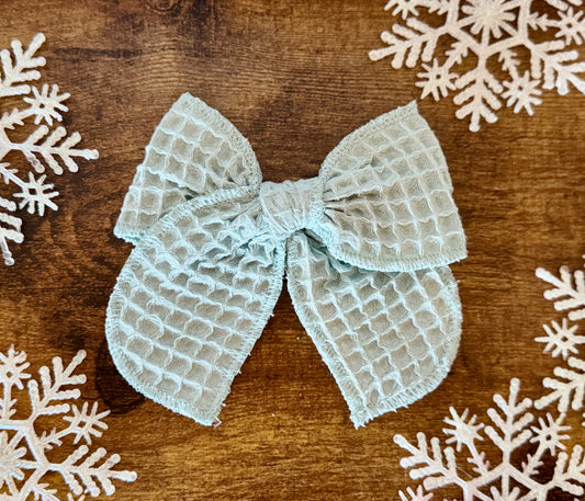 Blue Waffle Sailor Bow