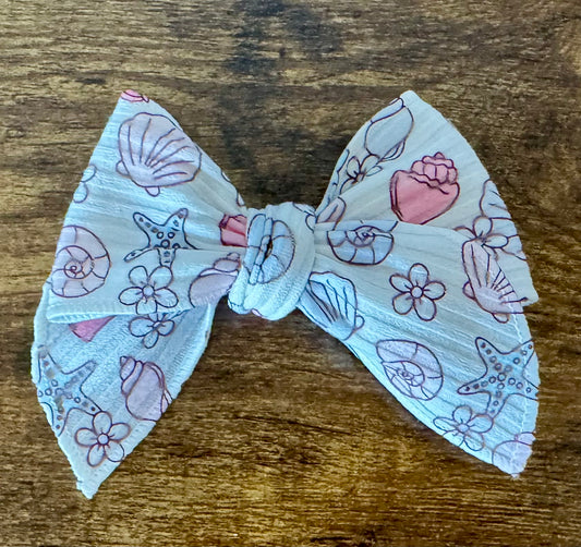 Pastel Shells Sailor Bow