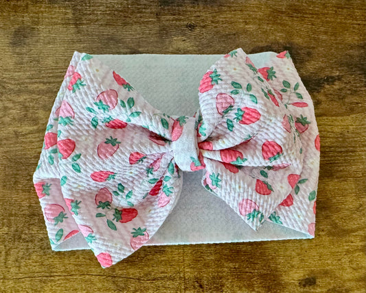 Sweet Strawberries Head Wrap