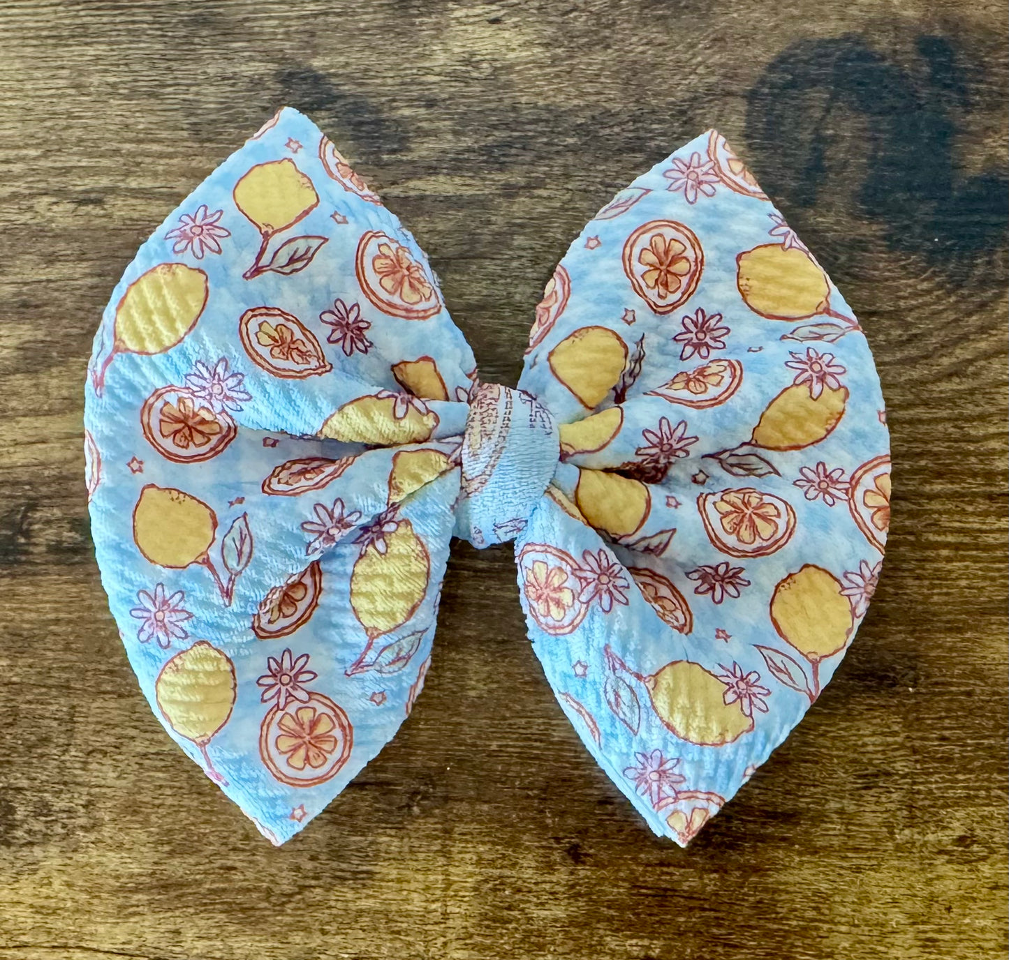 Lemon Daisy Big Bow