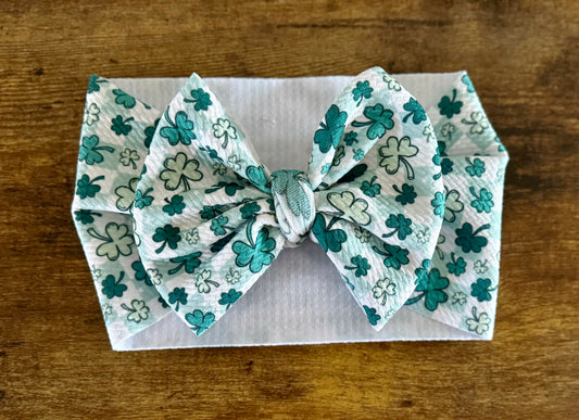 Checkered Shamrocks Head Wrap