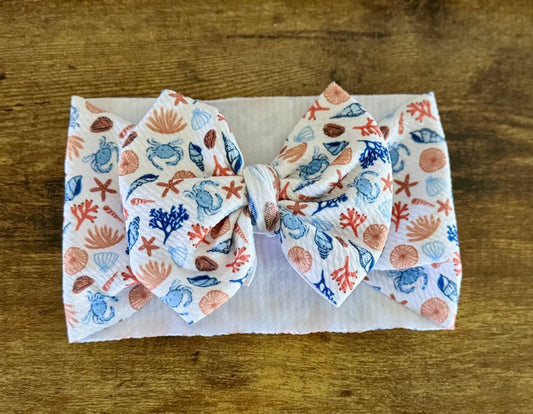 Blue Crabs Head Wrap - EmZo BowsHead wrap