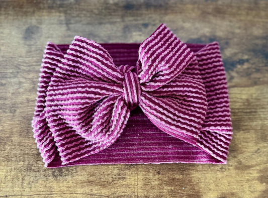 Cranberry Head Wrap - EmZo BowsHead wrap